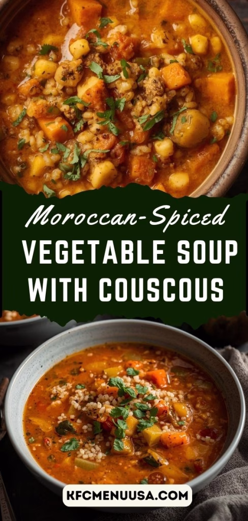 Moroccan-Spiced Vegetable Soup with Couscous Recipe