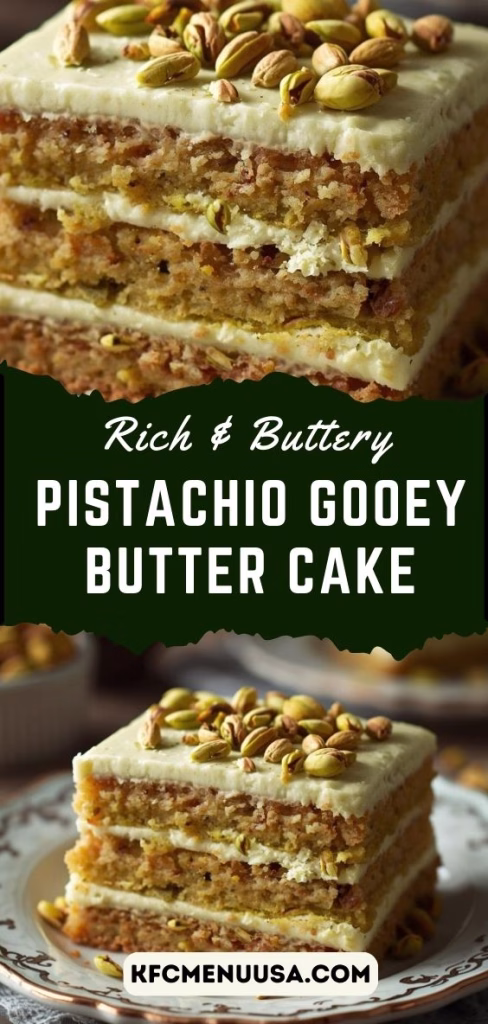 Pistachio Gooey Butter Cake Recipe
