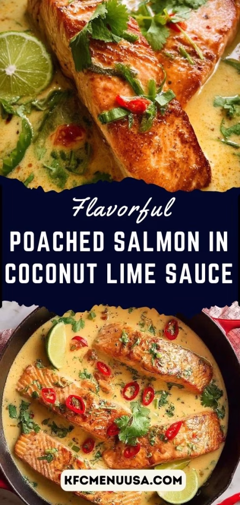 Poached Salmon in Coconut Lime Sauce Recipe