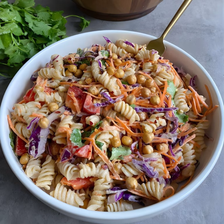 Protein Packed Thai Pasta Salad Recipe