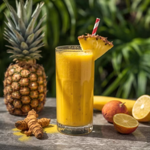 Protein Pineapple Turmeric Smoothie Recipe