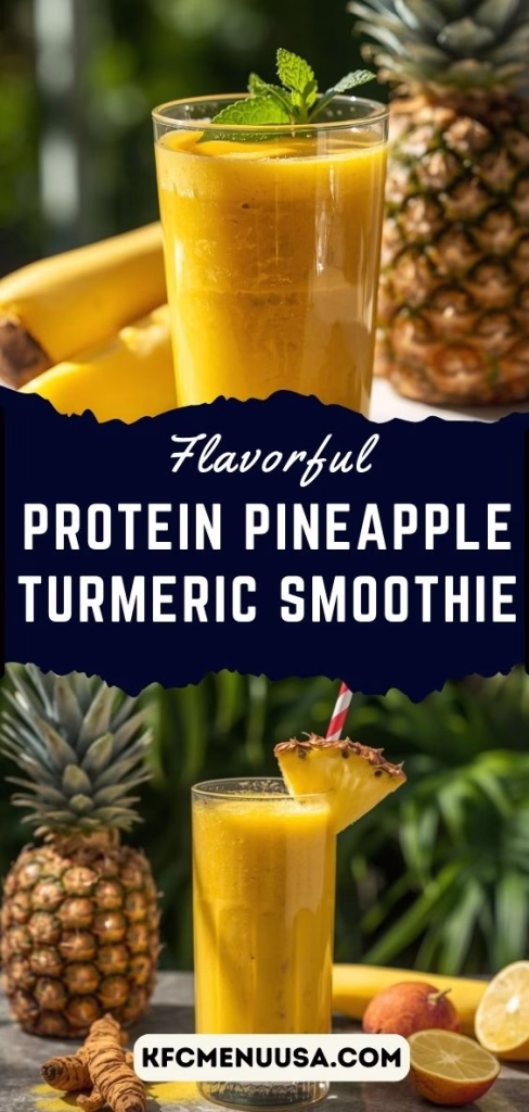 Protein Pineapple Turmeric Smoothie Recipe