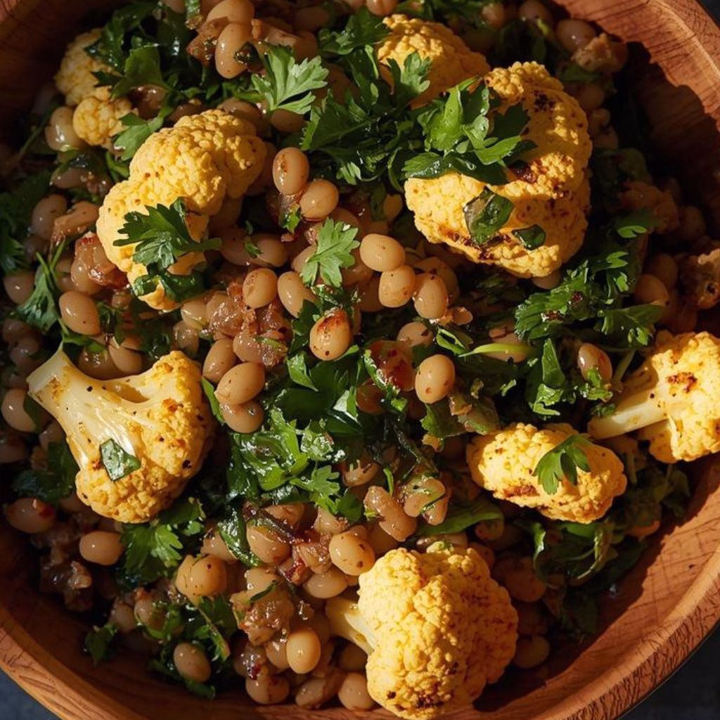 Roasted Cauliflower Lentil Salad Recipe