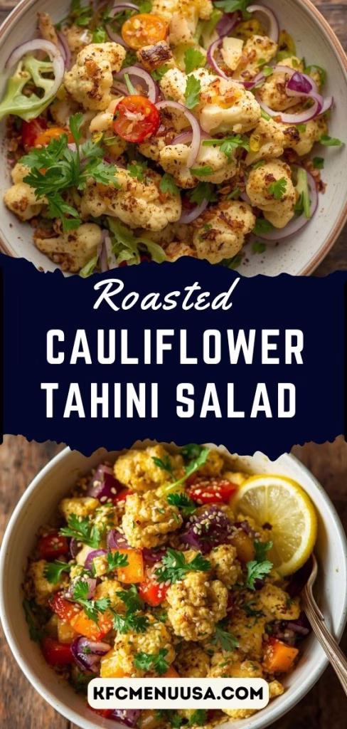 Roasted Cauliflower Tahini Salad Recipe