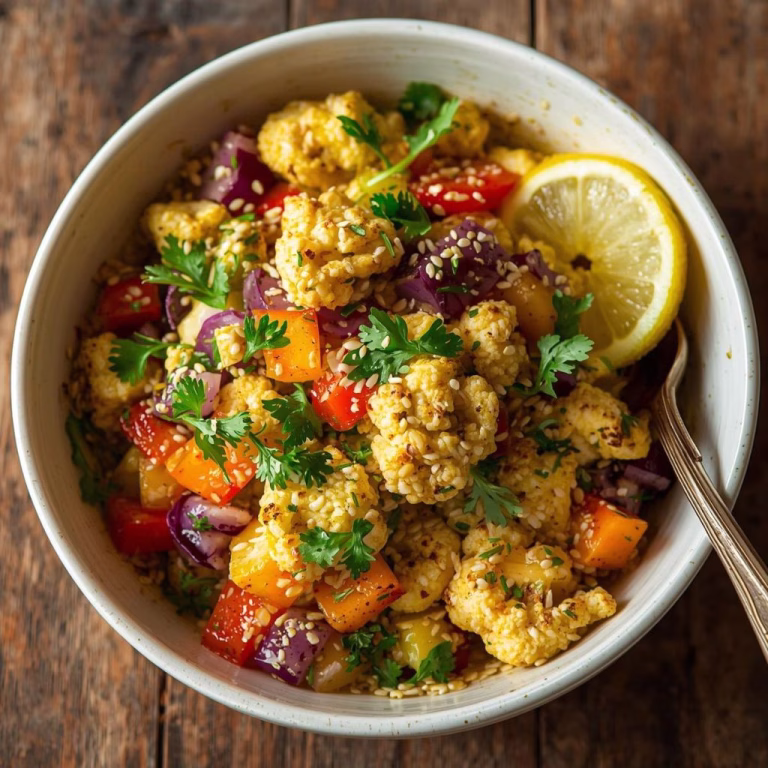 Roasted Cauliflower Tahini Salad Recipe