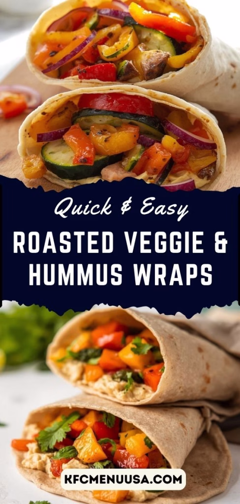 Roasted Veggie and Hummus Wraps Recipe