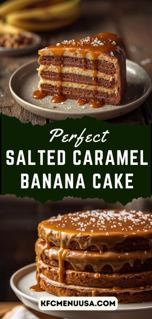 Salted Caramel Banana Cake Recipe