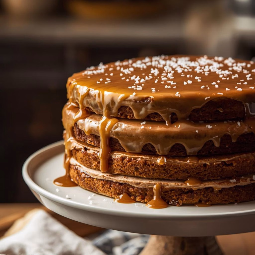 Salted Caramel Banana Cake Recipe