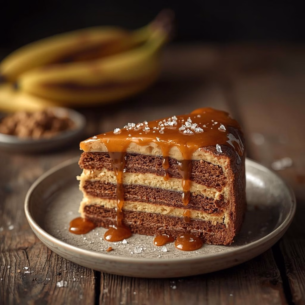 Salted Caramel Banana Cake Recipe