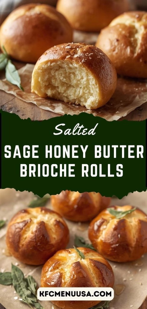 Salted Sage Honey Butter Brioche Rolls Recipe