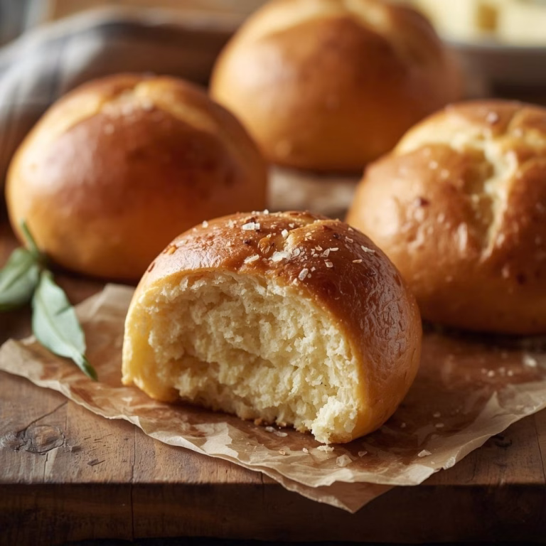Salted Sage Honey Butter Brioche Rolls Recipe