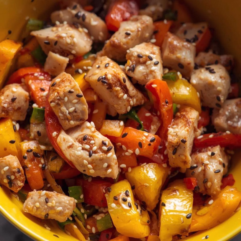 Sesame Ginger Orange Chicken Salad Recipe