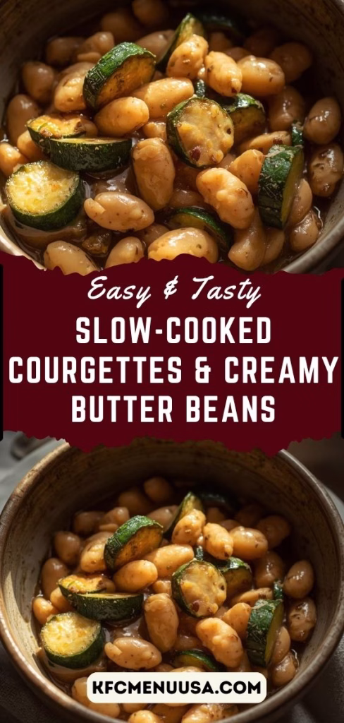 Slow-Cooked Courgettes & Creamy Butter Beans Recipe