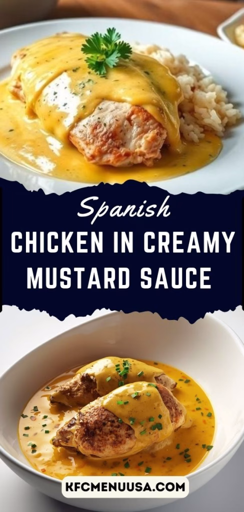 Spanish Chicken in Creamy Mustard Sauce Recipe