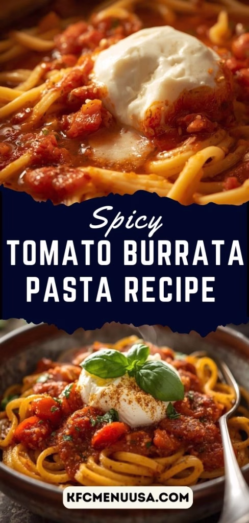 Spicy Tomato Burrata Pasta Recipe