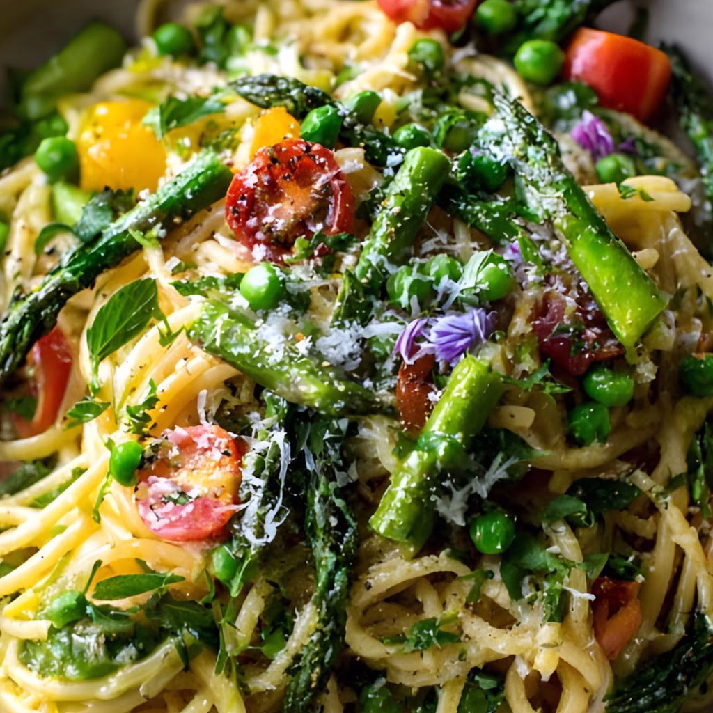 Spring Pasta Primavera Recipe With Fresh Vegetables Recipe