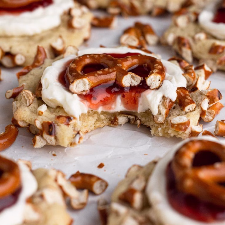 Strawberry Pretzel Pie Cookies Recipe