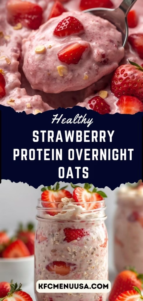 Strawberry Protein Overnight Oats Recipe