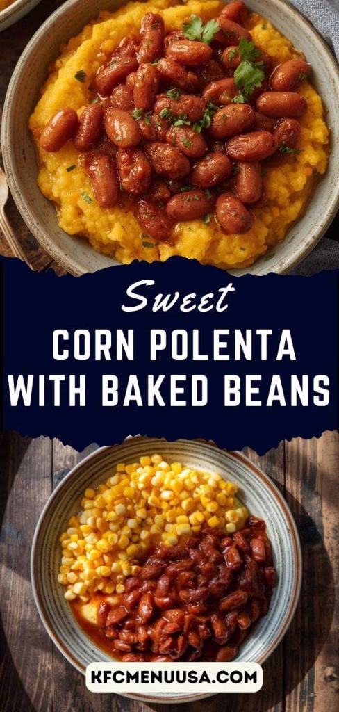 Sweet Corn Polenta with Baked Beans Recipe