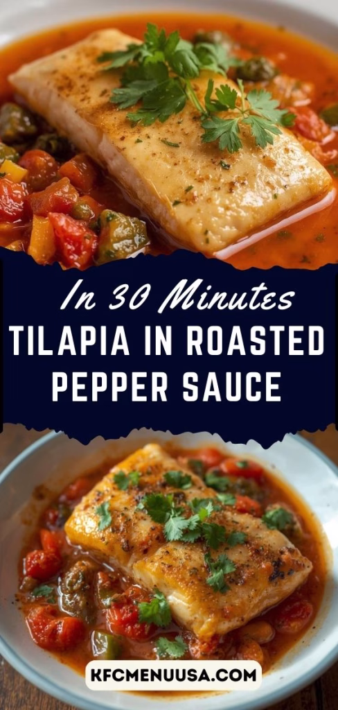 Tilapia in Roasted Pepper Sauce Recipe