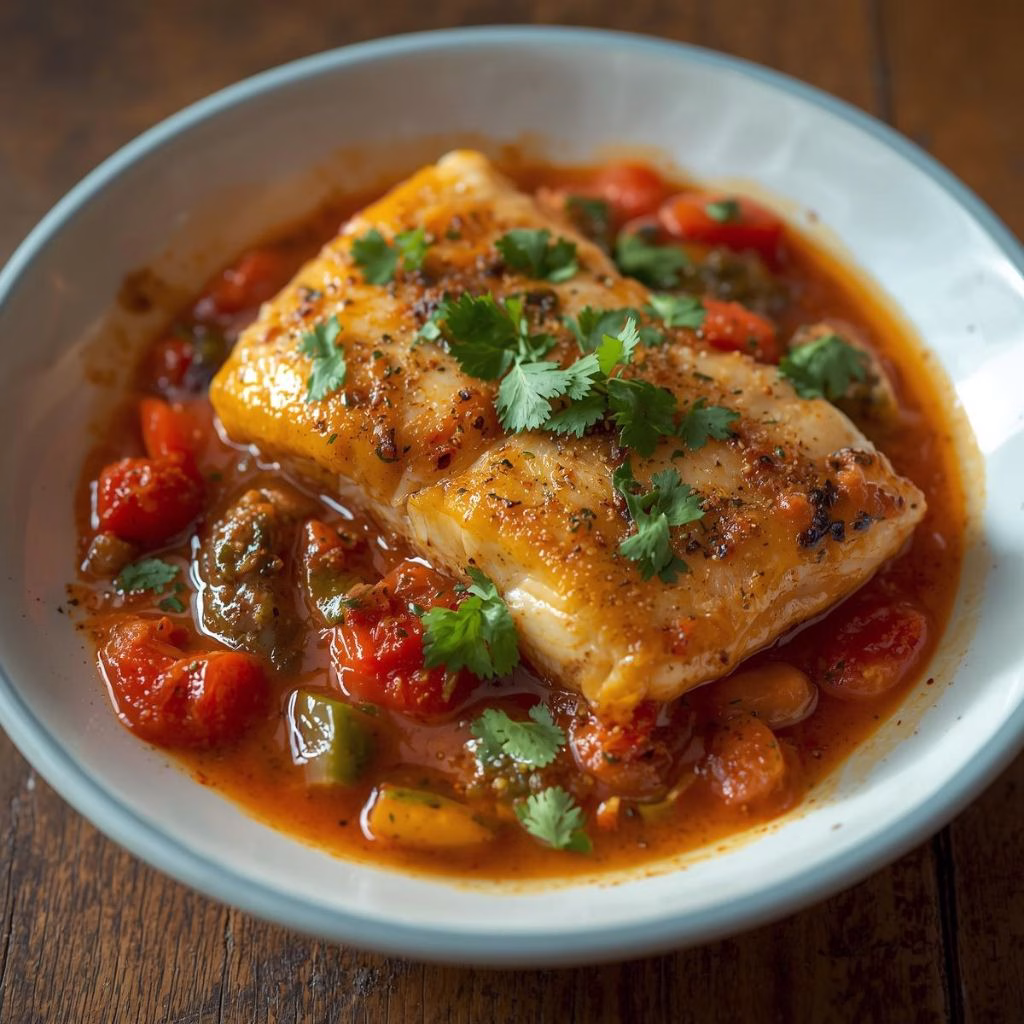 Tilapia in Roasted Pepper Sauce Recipe