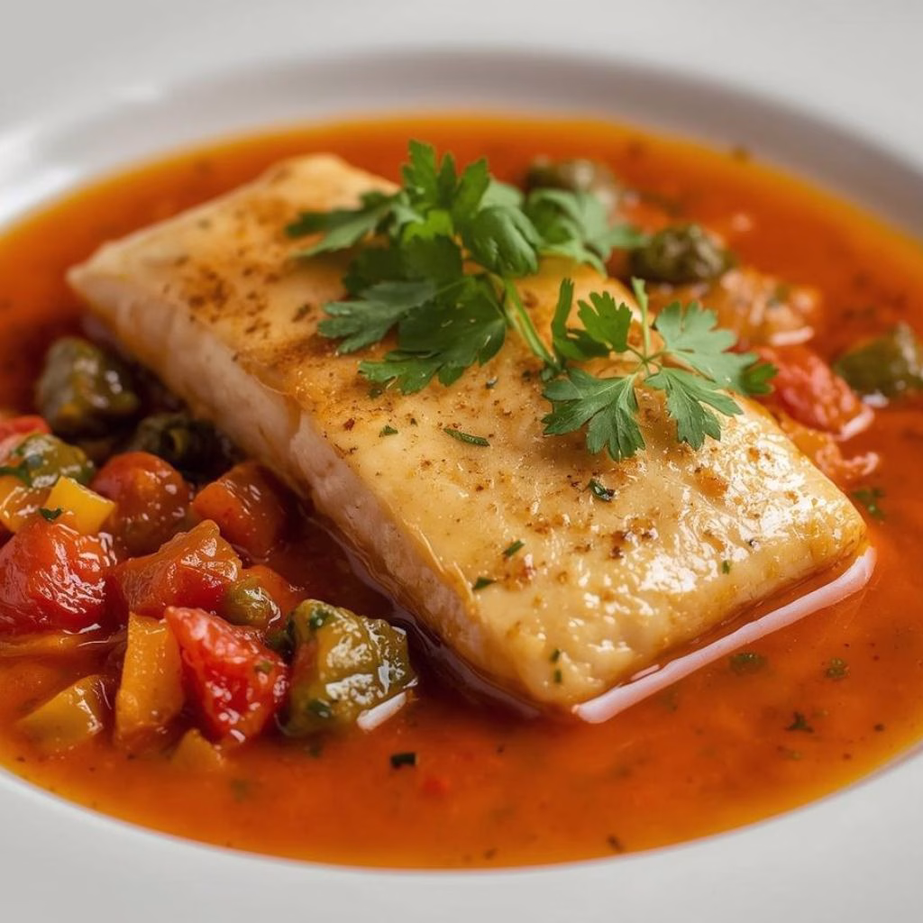 Tilapia in Roasted Pepper Sauce Recipe
