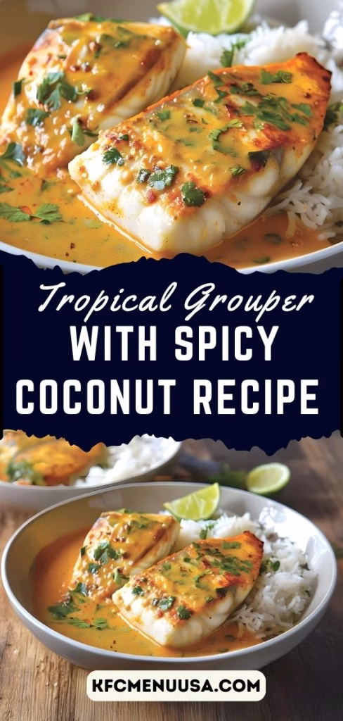Tropical Grouper in Spicy Coconut Sauce Recipe