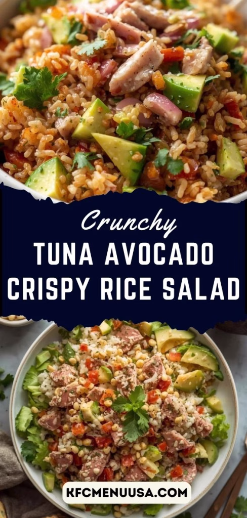 Tuna Avocado Crispy Rice Salad Recipe