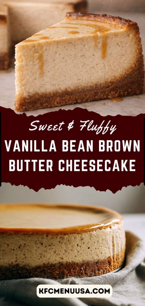 Vanilla Bean Brown Butter Cheesecake Recipe