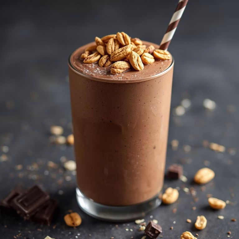 Vegan Chocolate Peanut Butter Protein Shake Recipe