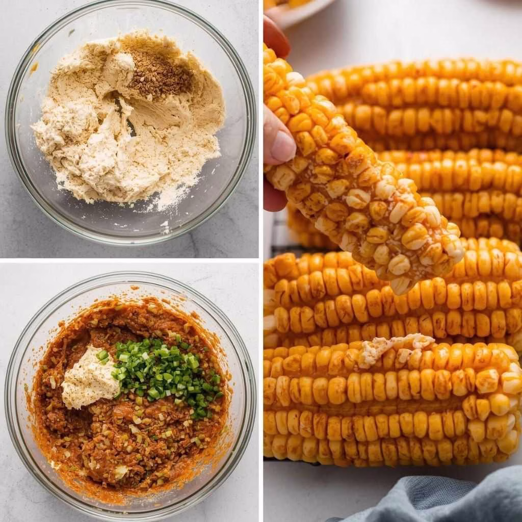 Vegan Corn Ribs with Aleppo Chili Butter & Lime Zest Cream Cheese Recipe