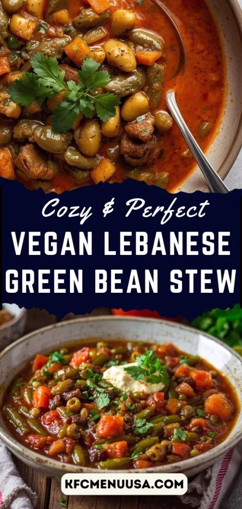Vegan Lebanese Green Bean Stew Recipe