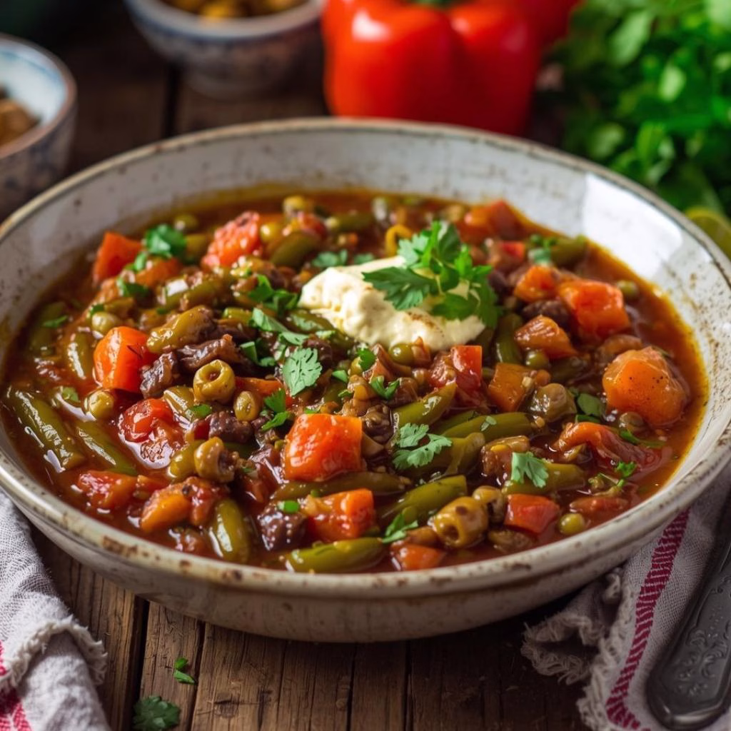 Vegan Lebanese Green Bean Stew Recipe