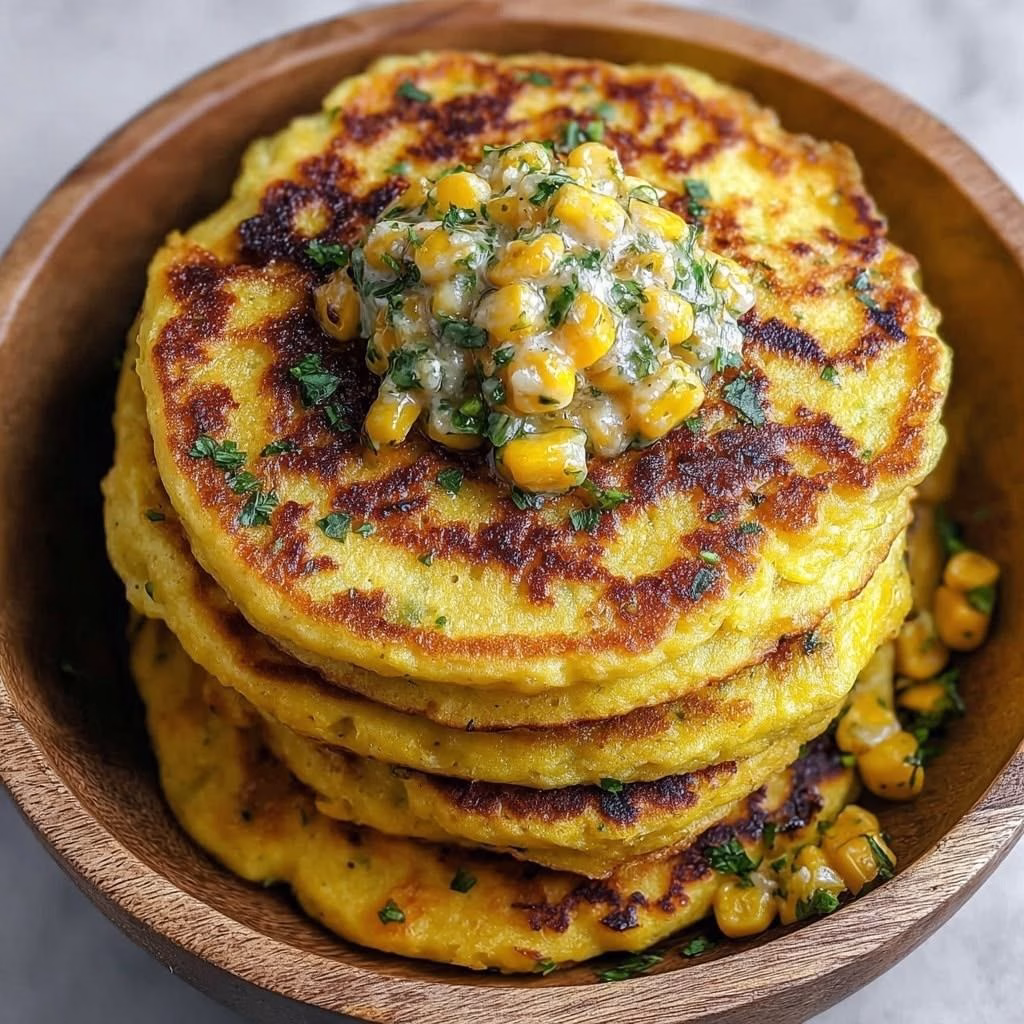 Venezuelan Sweet Corn Cachapas Recipe