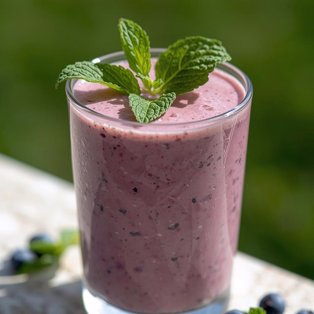 Wild Blueberry Vanilla Matcha Smoothie