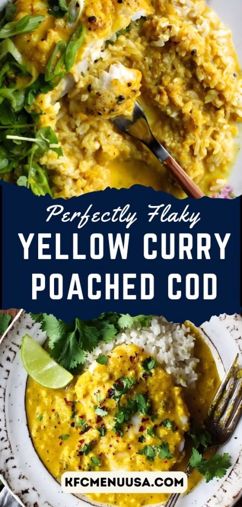 Yellow Curry Poached Cod Recipe