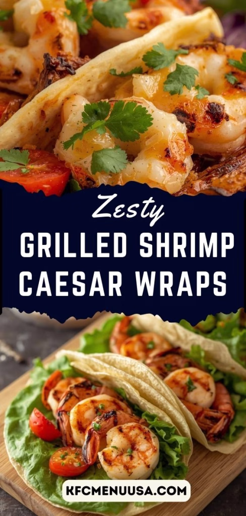Zesty Grilled Shrimp Caesar Wraps Recipe