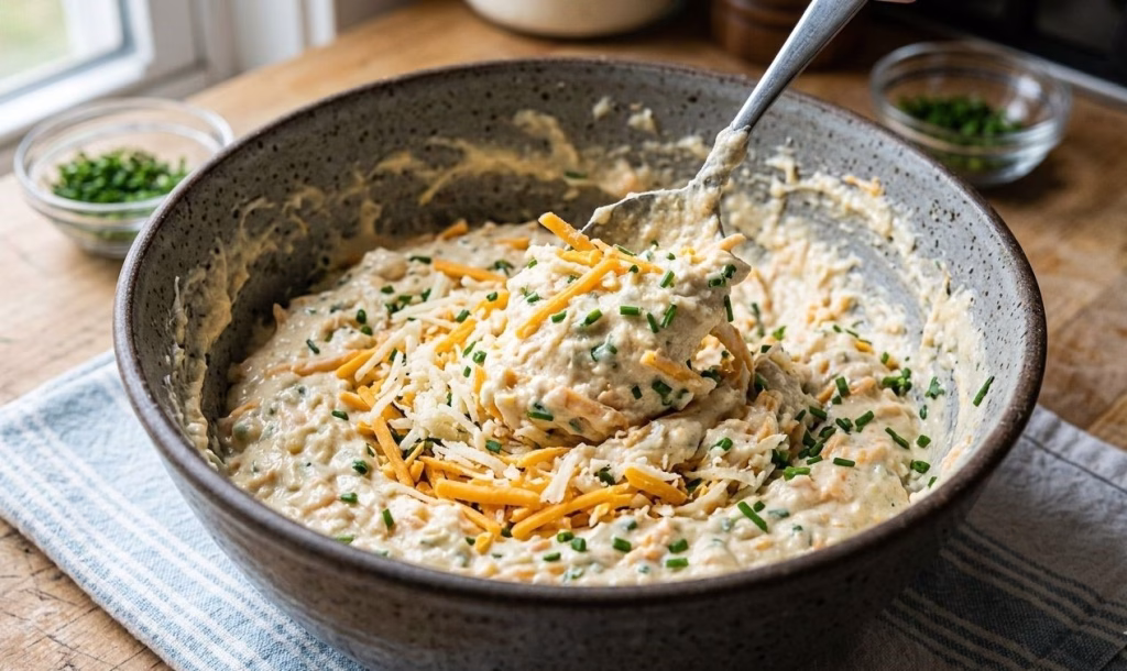 Cheese & Chive Pancakes Recipe