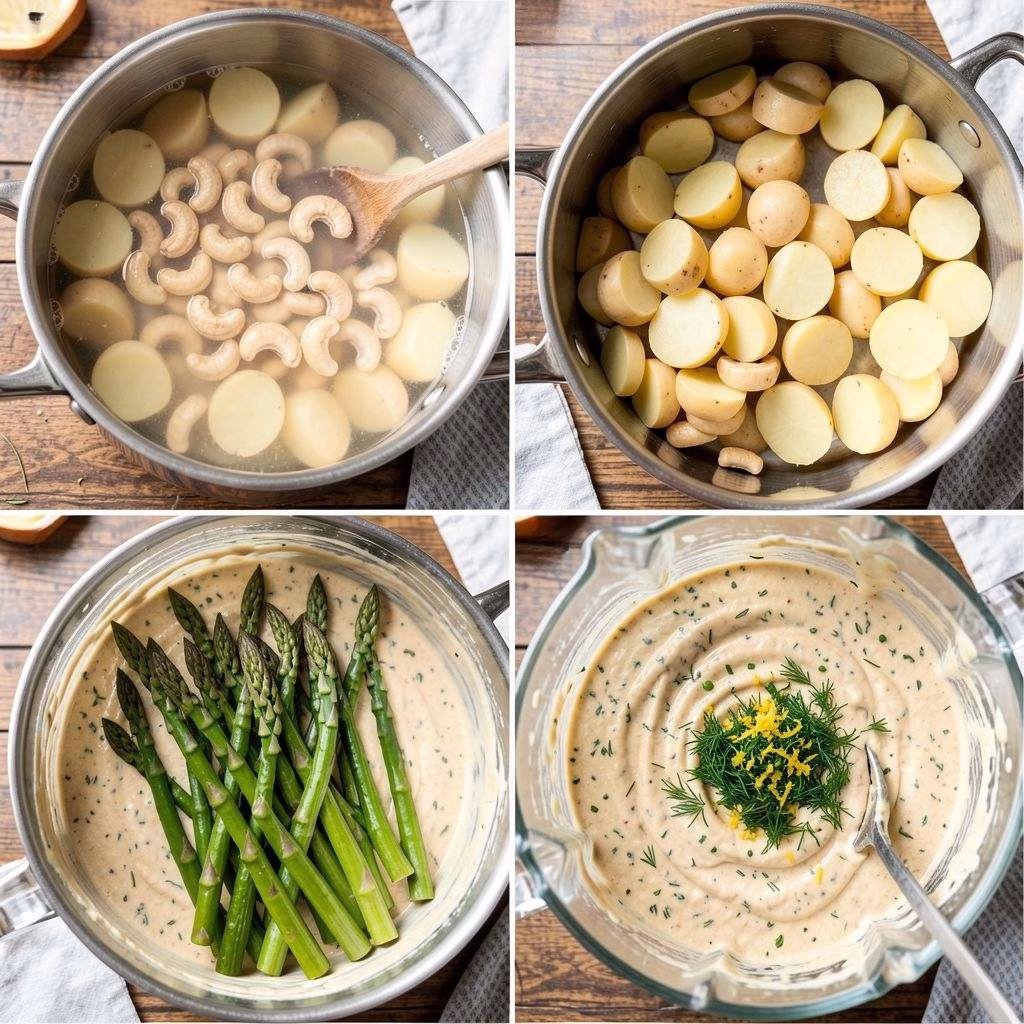 Lemon Herb Asparagus Potato Salad Recipe