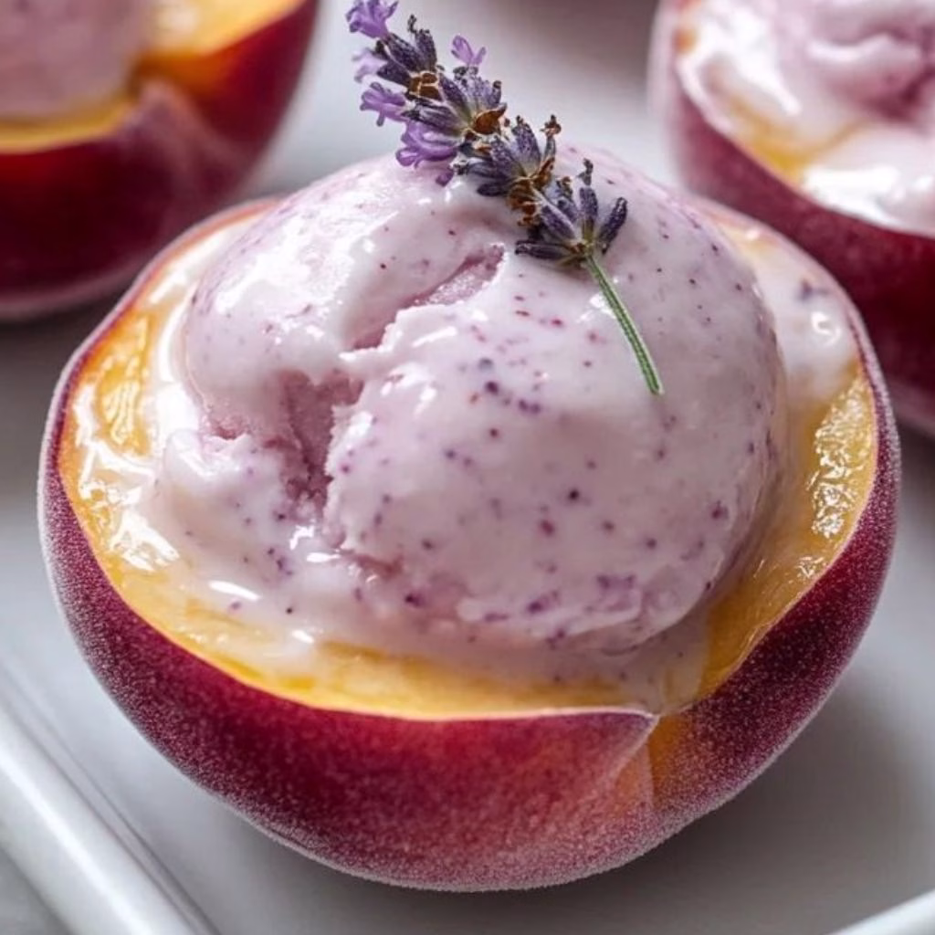 Lavender Honey Peach Cups Recipe