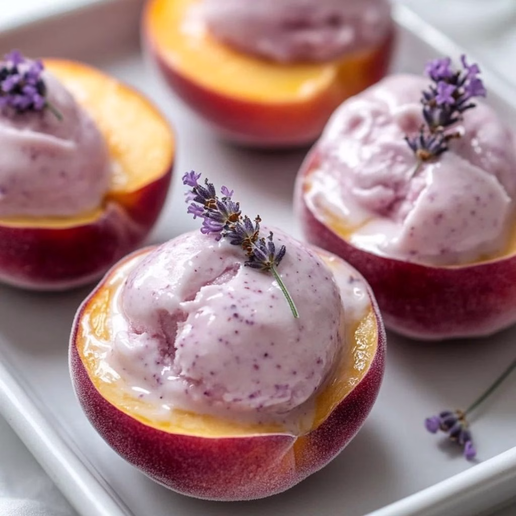 Lavender Honey Peach Cups Recipe