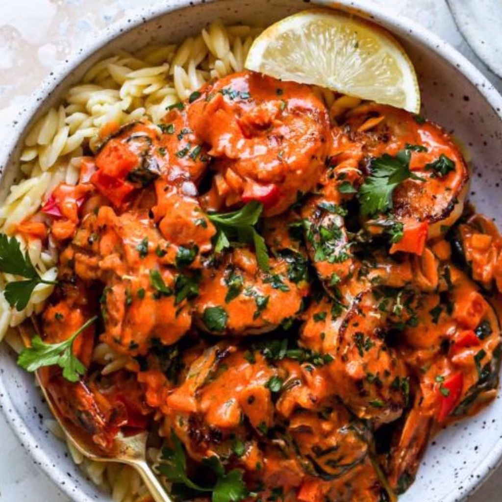 Creamy Garlic-Paprika Shrimp Skillet Recipe