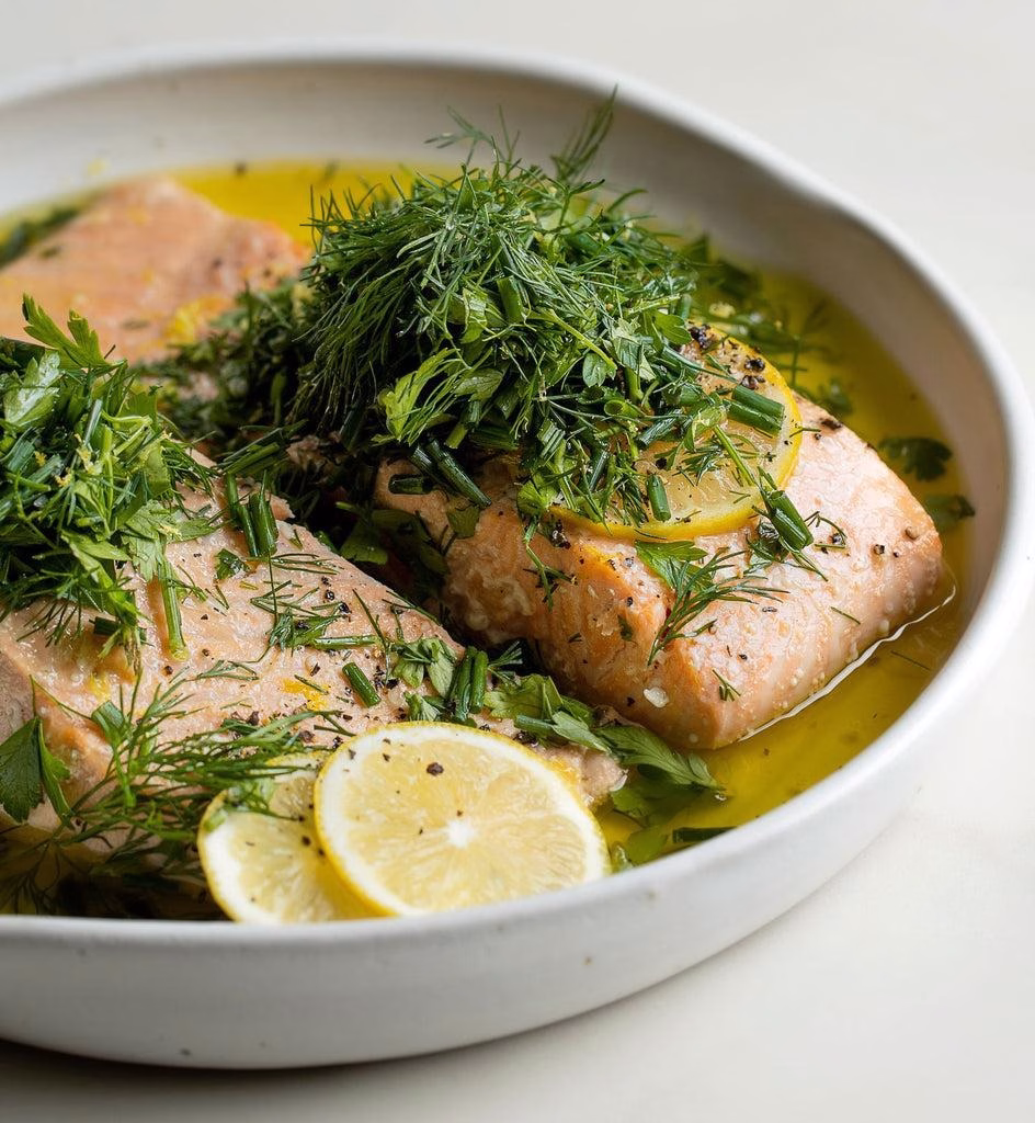 Olive-Citrus Slow Roasted Salmon Recipe