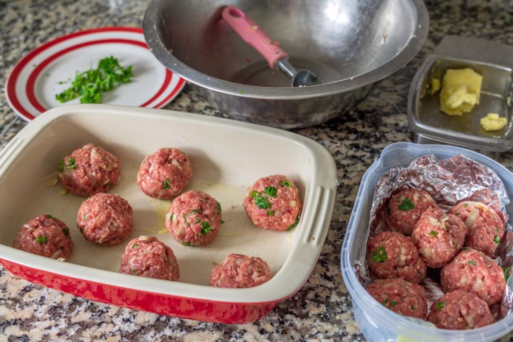 Spaghetti Squash Boats with Meatballs Recipe