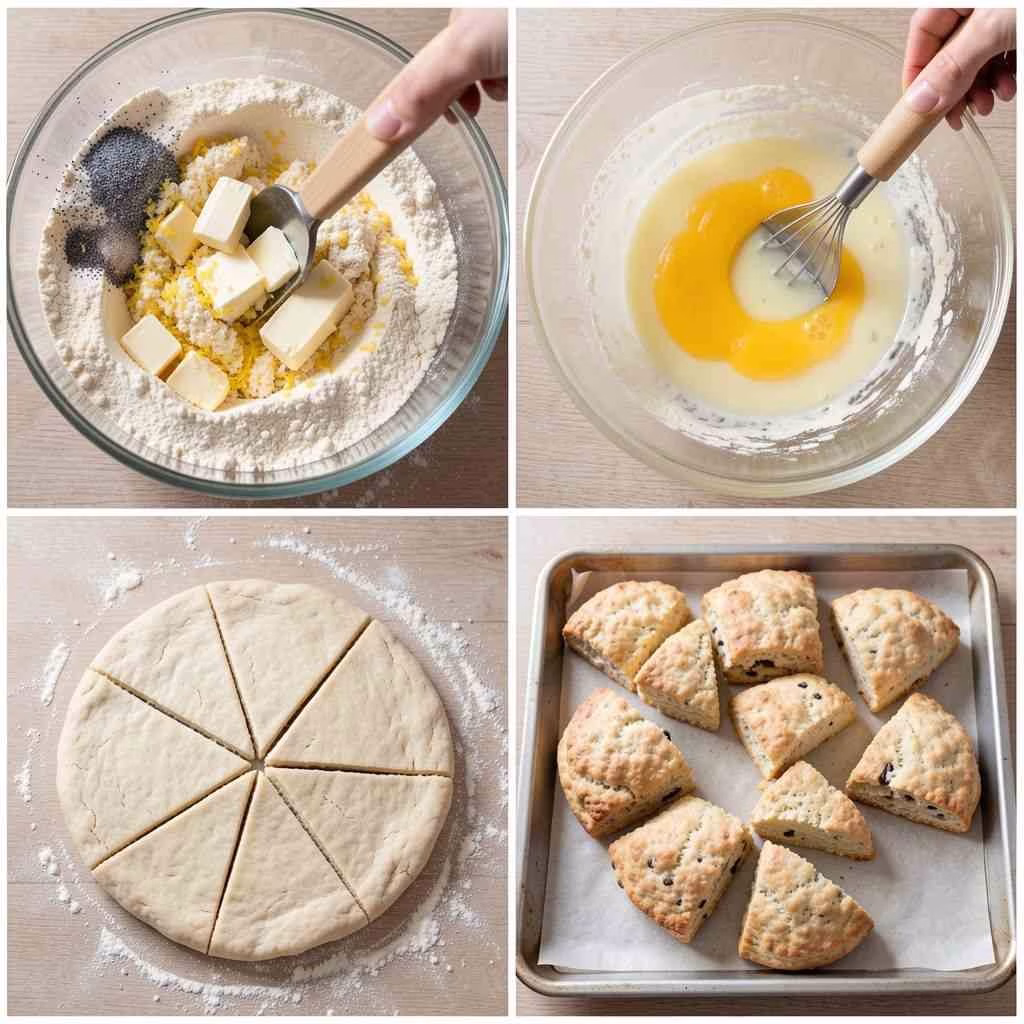 Lemon Poppy Seed Scones Recipe