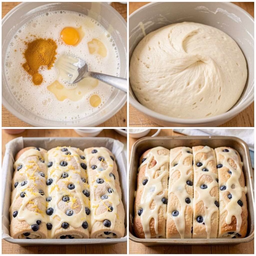 Lemon Blueberry Rolls Recipe