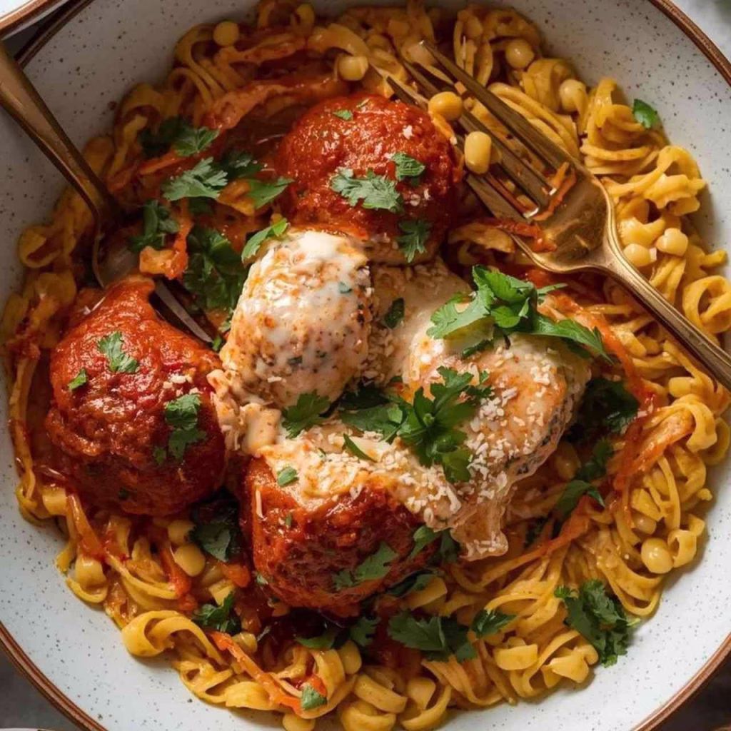 Harissa Meatballs with Fregola and Lemony Yogurt Recipe