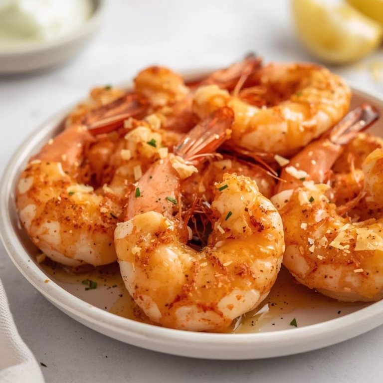 Air Fryer Garlic Parmesan Shrimp Recipe