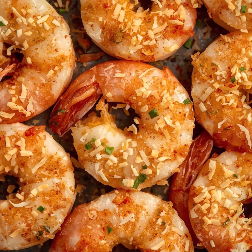 Air Fryer Garlic Parmesan Shrimp Recipe