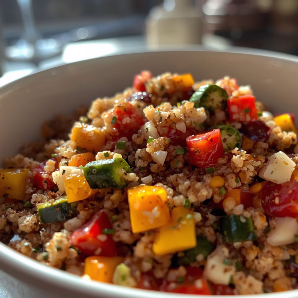Quinoa & Roasted Veggie Salad Recipe